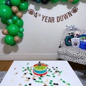 4th Year Birthday Party set - Football theme